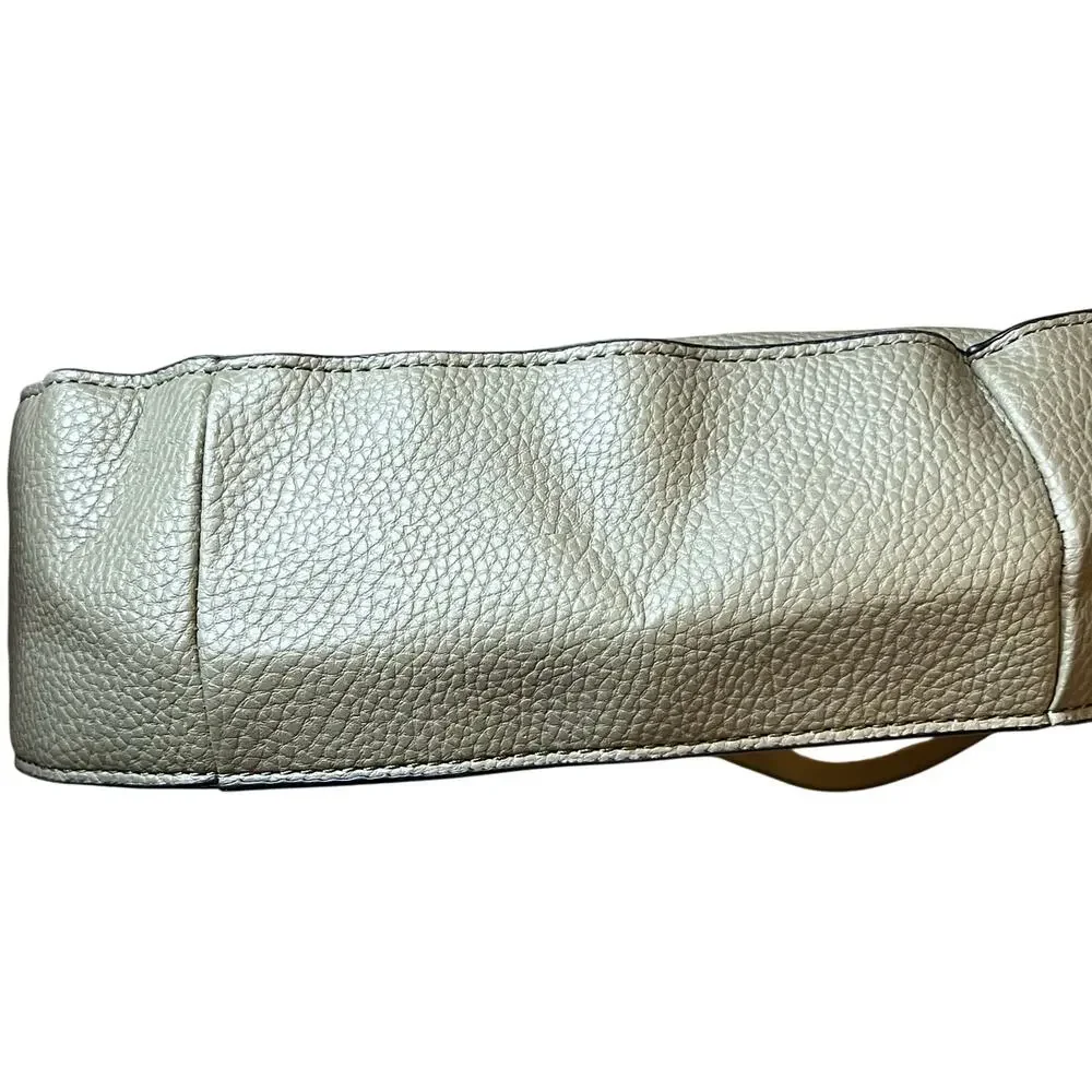 Steve Madden Turn-Lock Quilted Olive Green Shoulder Bag - Picture 5 of 9